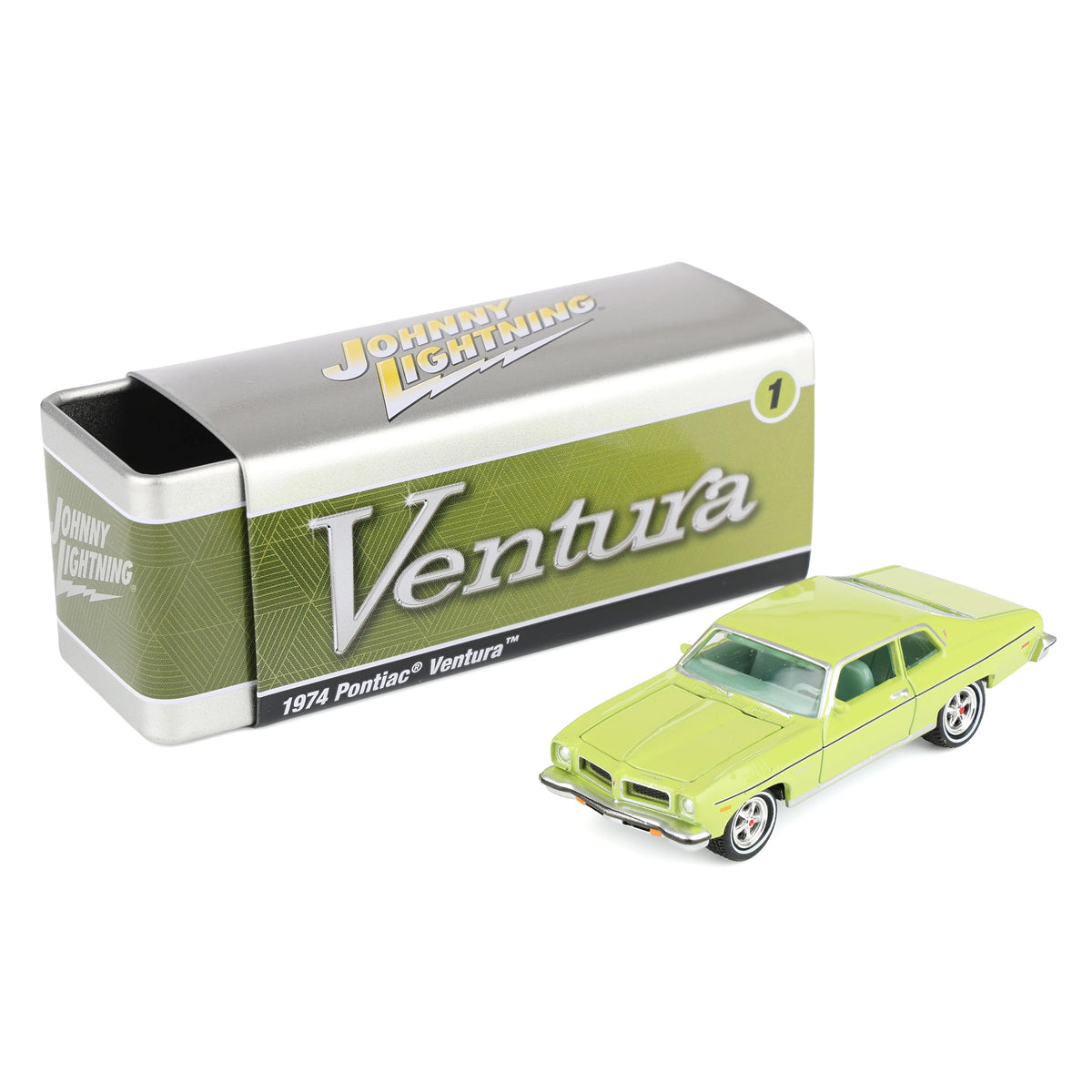 1/64 1974 Pontiac Ventura, Fernmist Green, Johnny Lightning