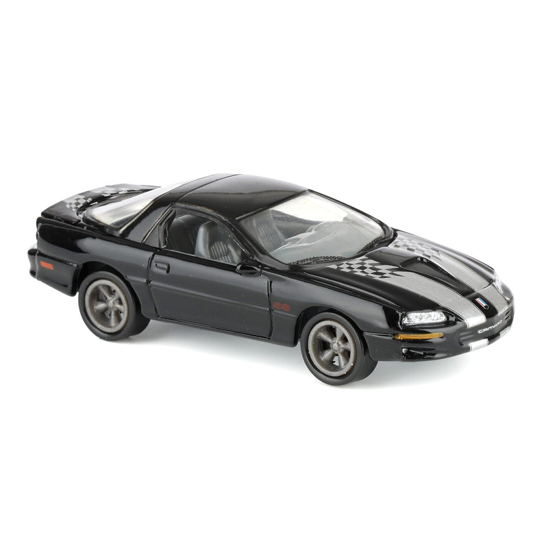 1/64 2002 Chevy Camaro SS 35th Anniversary, Onyx Black, Johnny Lightning Collector Tin Series