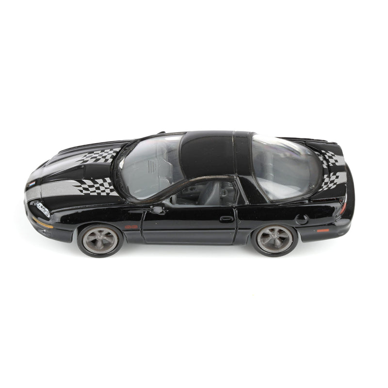 1/64 2002 Chevy Camaro SS 35th Anniversary, Onyx Black, Johnny Lightning Collector Tin Series