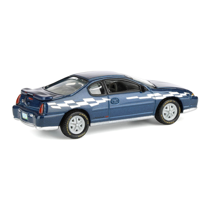 1/64 2002 Chevy Monte Carlo Pace Car, Superior Blue, Johnny Lightning Collector Tin Series