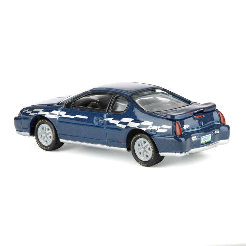 1/64 2002 Chevy Monte Carlo Pace Car, Superior Blue, Johnny Lightning Collector Tin Series