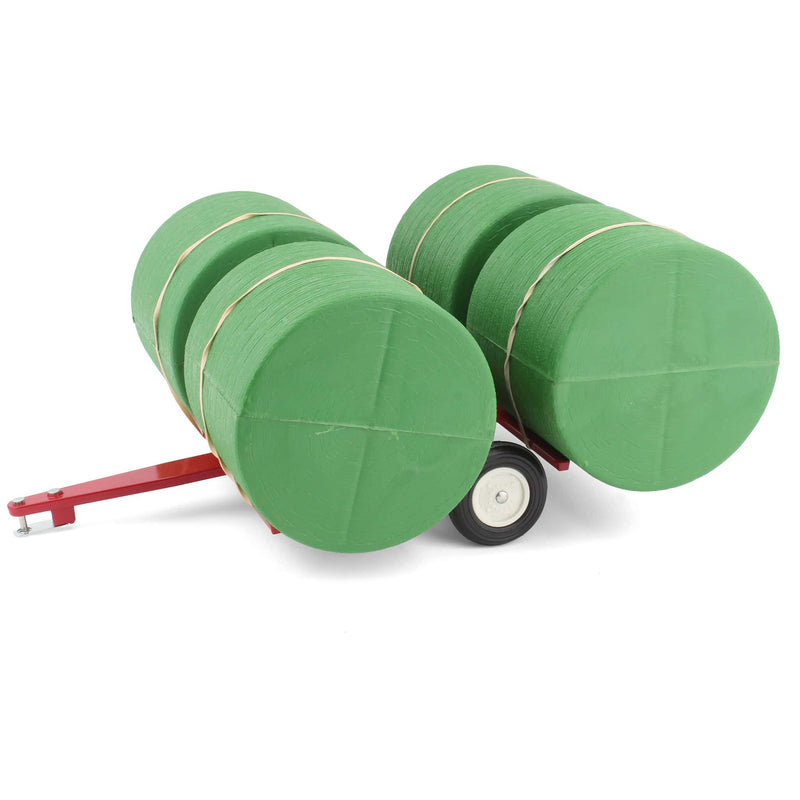 1/16 Red Bale Mover with 4 Plastic Bales by Scale Models