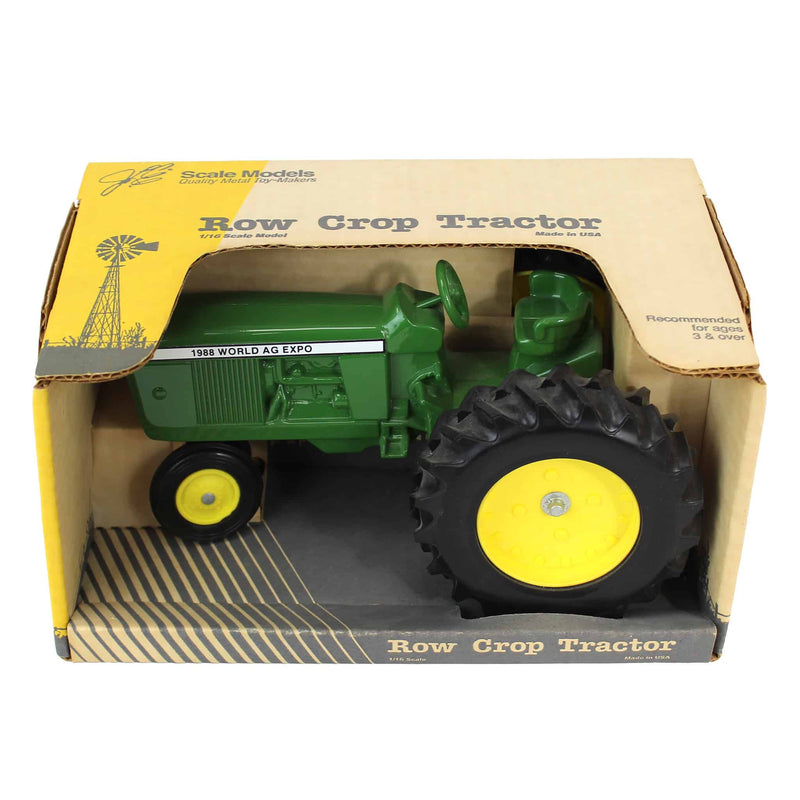 1/16 Green Tractor w/ Yellow Wheels, 1988 World AG Expo Decal