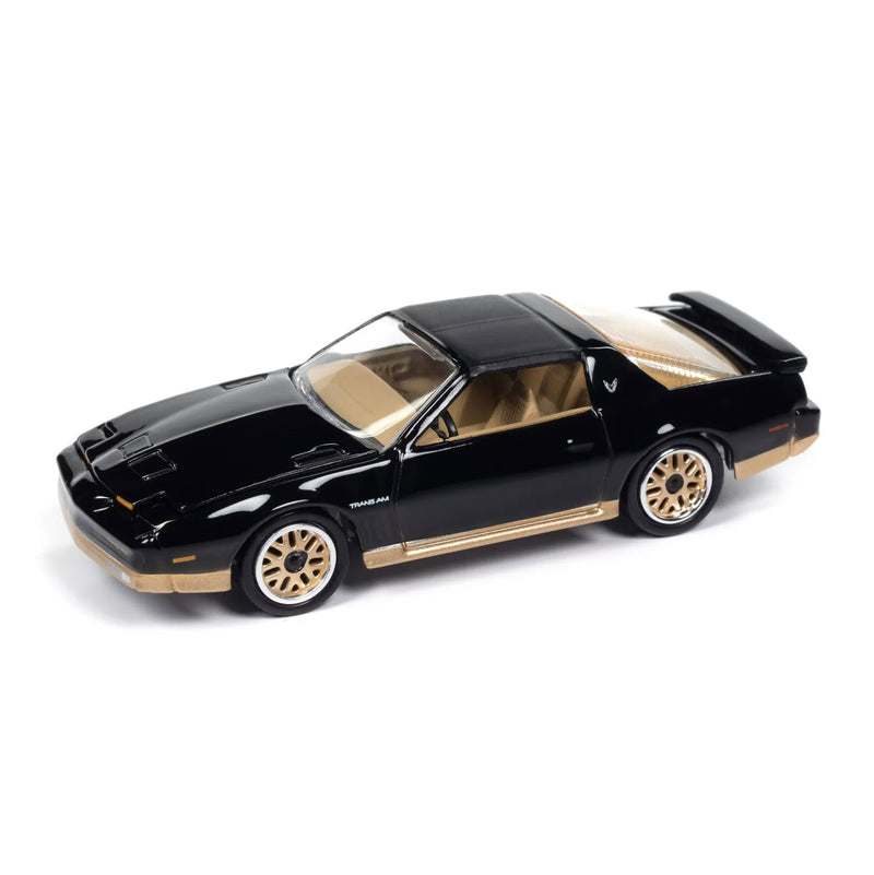 1/64 1987 Pontiac Trans Am King of the Jungle, Gloss Black with Gold, Johnny Lightning Muscle Car Series