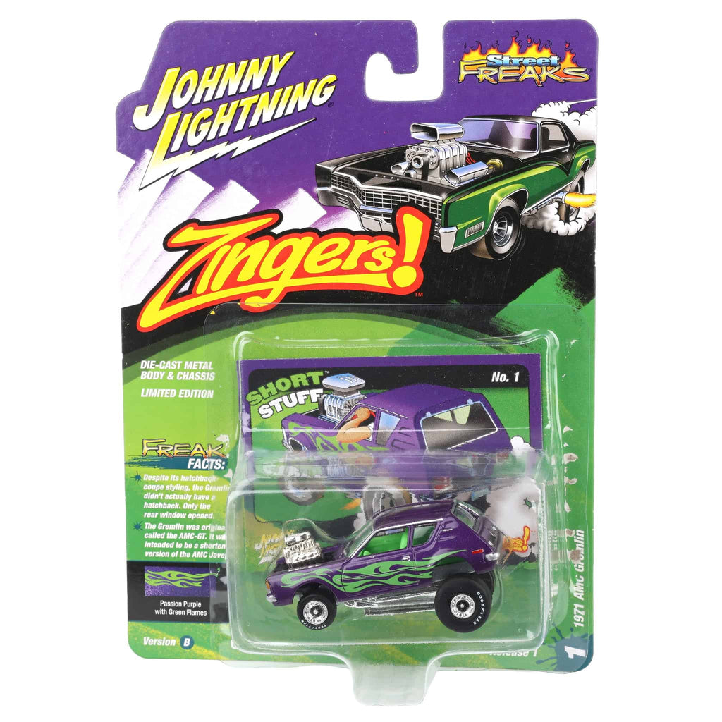1/64 1971 AMC Gremlin, Metallic Passion Purple, Johnny Lightning