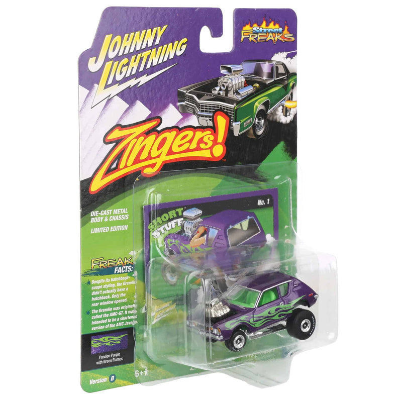 1/64 1971 AMC Gremlin, Metallic Passion Purple, Johnny Lightning Zingers