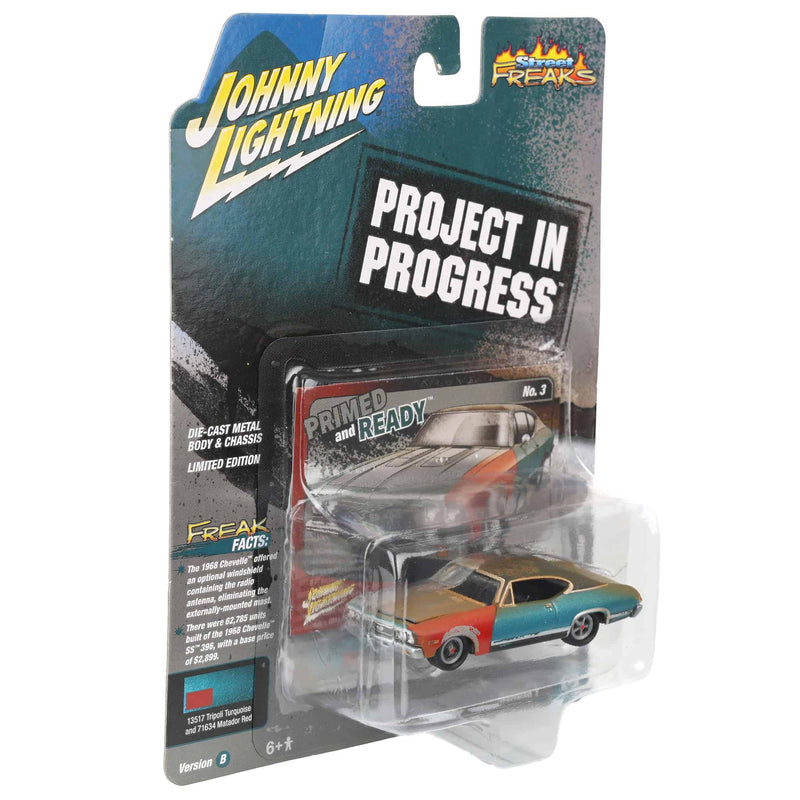 1/64 1968 Chevrolet Chevelle, Tripoli Turquoise, Johnny Lightning Project in Progress