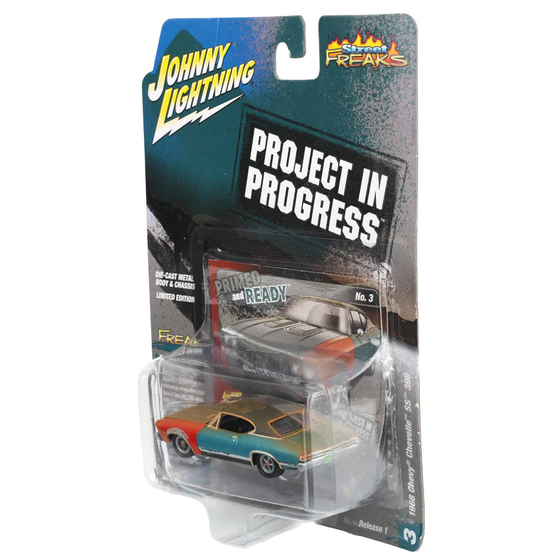 1/64 1968 Chevrolet Chevelle, Tripoli Turquoise, Johnny Lightning Project in Progress