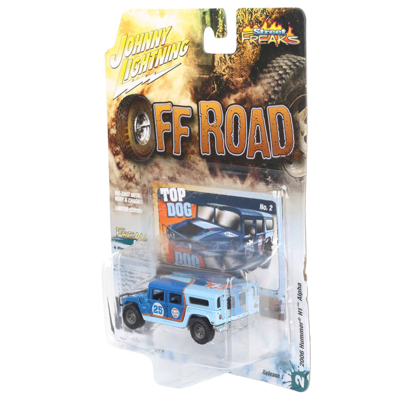 1/64 2006 Hummer H1 Alpha, Gulf Oil, Johnny Lightning Off Road