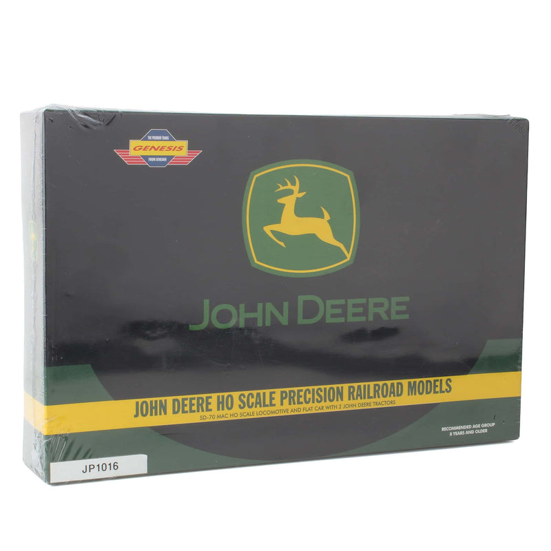 John Deere HO Scale Precision Railroad Models Limited Edition 2-Piece Set with Locomotive and Flat Car by Athearn