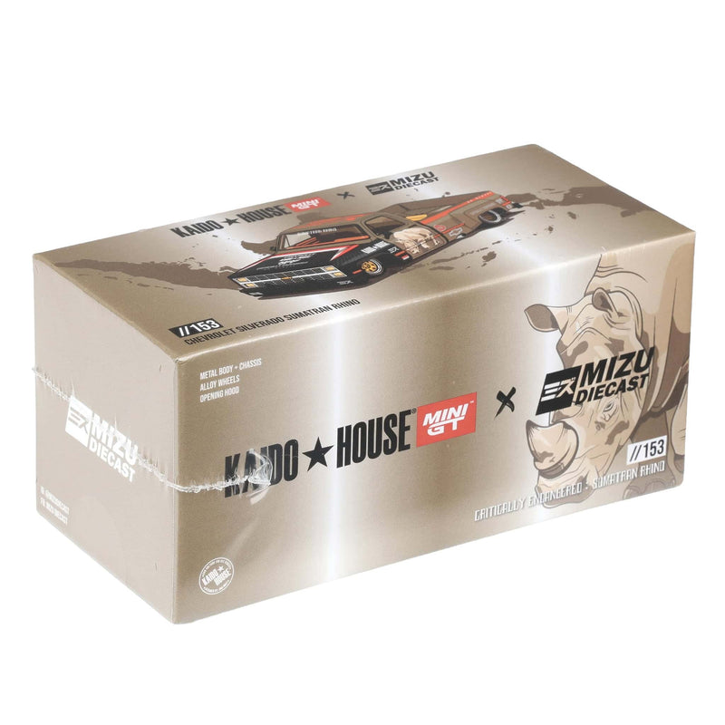 1/64 Chevrolet Silverado “Sumatran Rhino”, Kaido House x Mini GT x Mizu Diecast