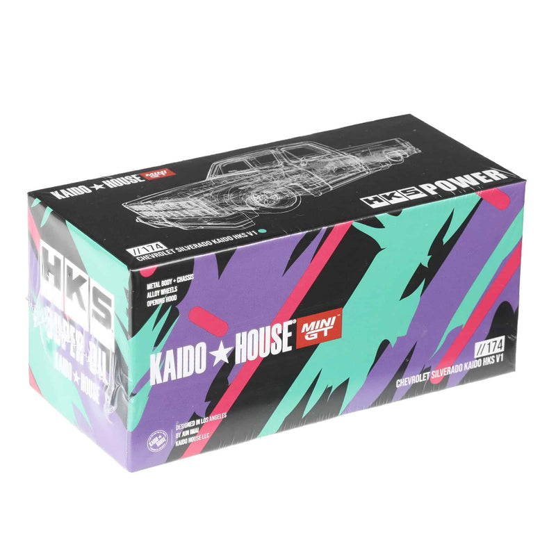 1/64 Chevrolet Silverado Kaido HKS V1, Kaido House x Mini GT