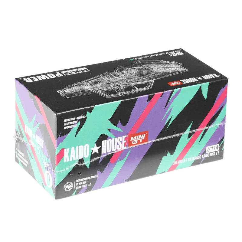 1/64 Chevrolet Silverado Kaido HKS V1, Kaido House x Mini GT