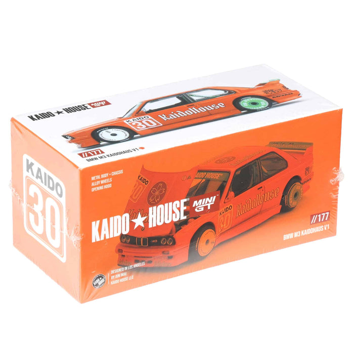 1/64 BMW M3 KAIDOHAUS V1, Orange, Kaido House x Mini GT