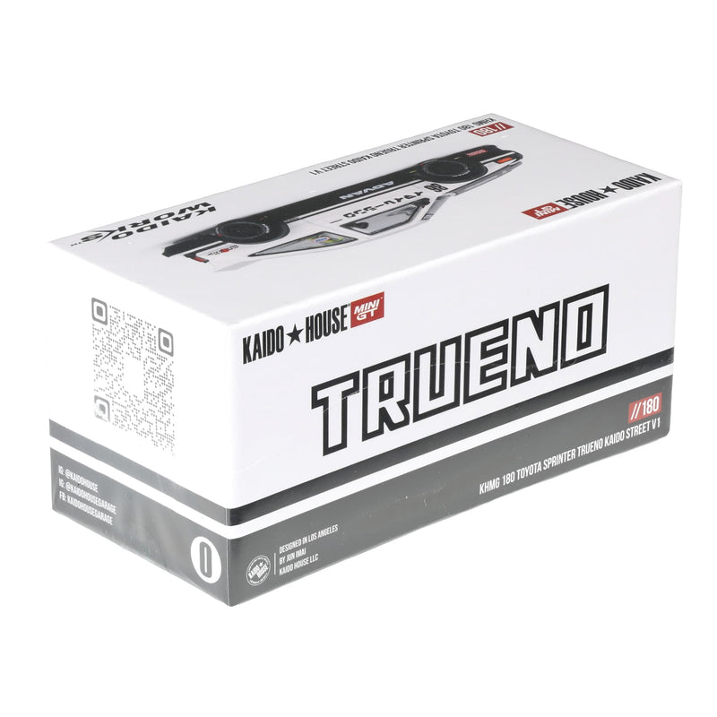 1/64 Toyota AE86 Sprinter Trueno, Kaido Street V1, White, Kaido House x Mini GT