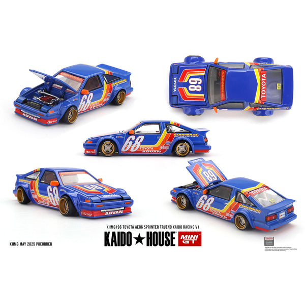 KAIDO HOUSE AE86 チェイス Chase! Kaido House x Mini GT Toyota AE86 Sprinter Trueno Kaido