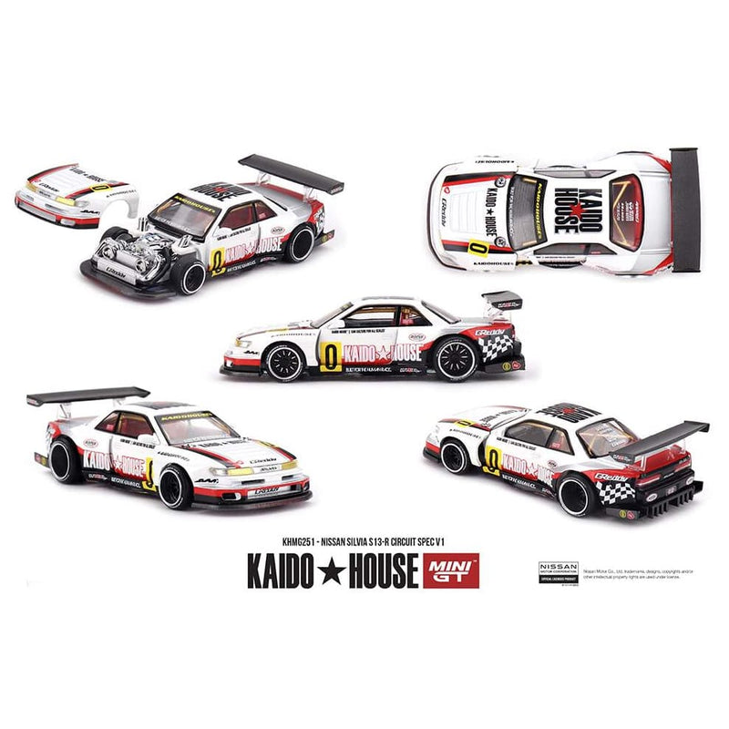 1/64 Nissan Silvia S13-R Circuit Spec V1, Kaido House by Mini GT