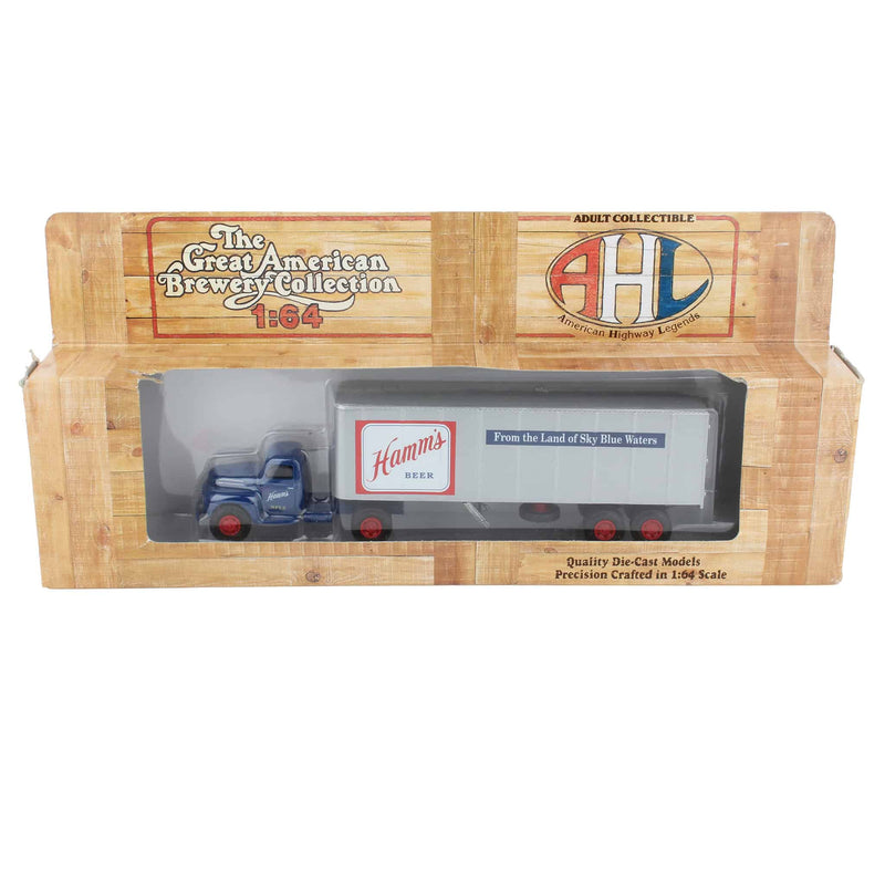 1/64 Ford F-7 Semi Truck with Hamm's Beer Box Trailer by Hartoy