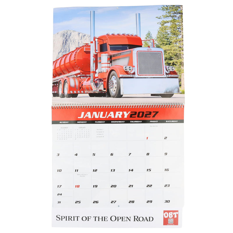 Big Rigz 2027 13-Month Full-Size Wall Calendar