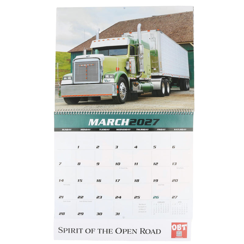 Big Rigz 2027 13-Month Full-Size Wall Calendar