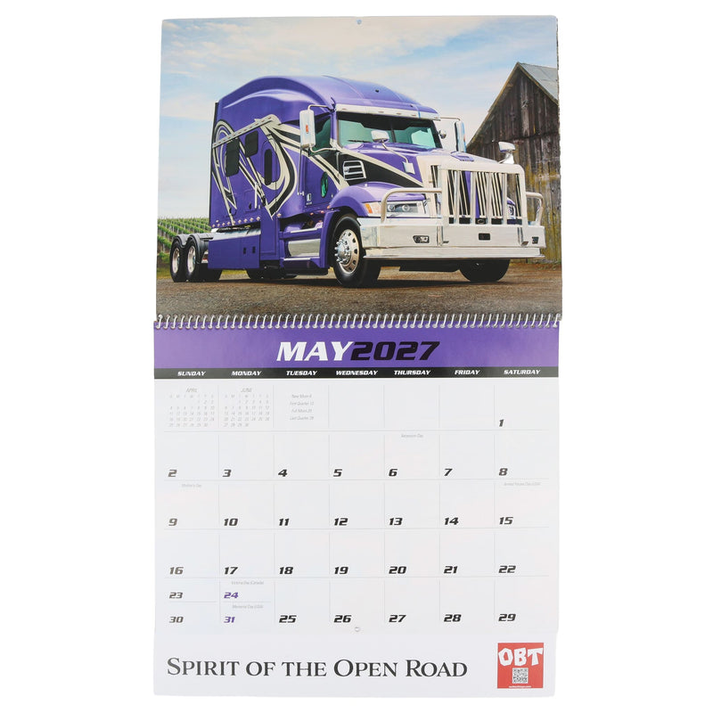 Big Rigz 2027 13-Month Full-Size Wall Calendar