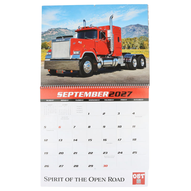 Big Rigz 2027 13-Month Full-Size Wall Calendar