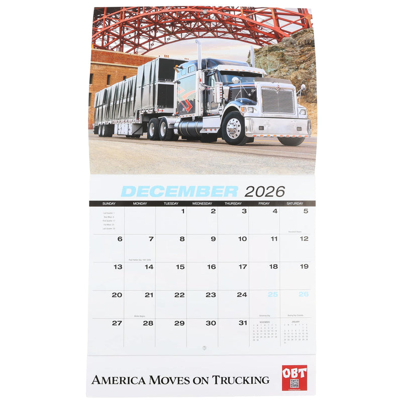 18 Wheelers 2027 13-Month Full-Size Wall Calendar