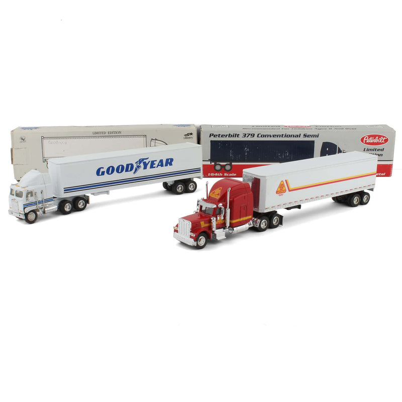 Lot of (1) 1/64 Decker Truck Lines Semi Truck and (1) 1/64 Goodyear Semi Truck by Liberty Classics by SpecCast