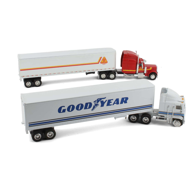 Lot of (1) 1/64 Decker Truck Lines Semi Truck and (1) 1/64 Goodyear Semi Truck by Liberty Classics by SpecCast