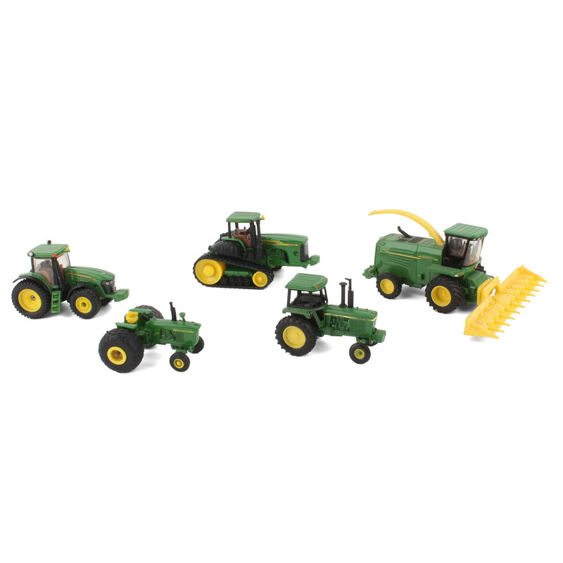 Lot of (1) John Deere Combine, (1) John Deere Tractor, and (3) John Deere Premiere Tractors by ERTL
