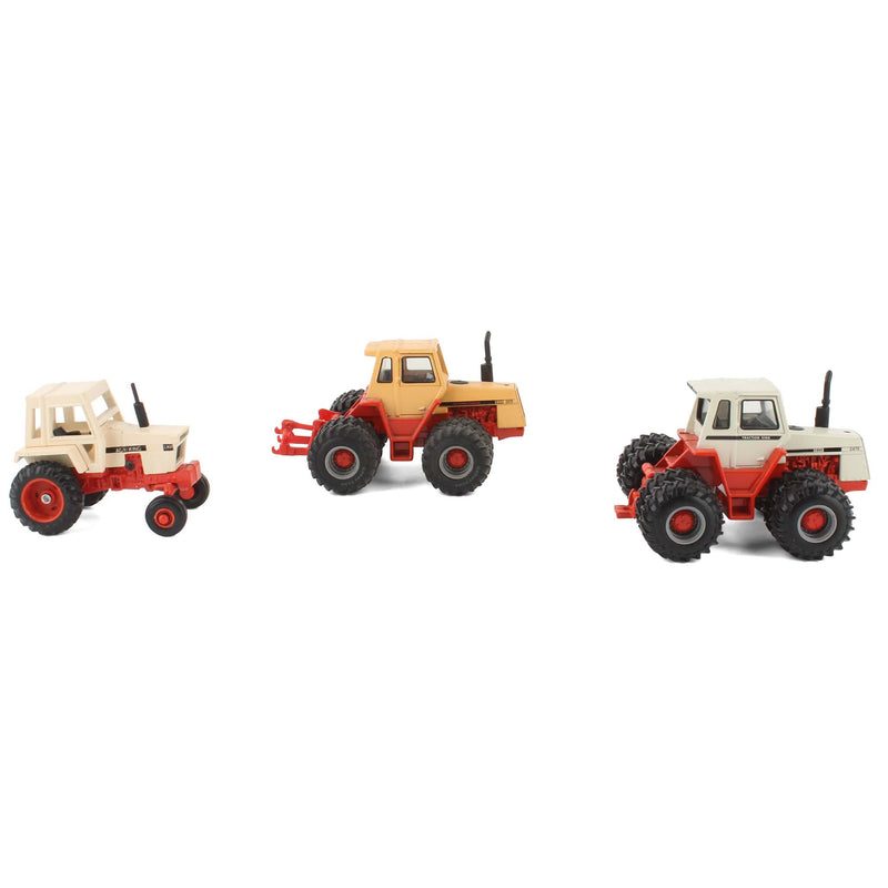Lot of (2) 1/64 Case 2470 Tractors with Duals and (1) 1/64 Case Agri King Tractor by ERTL