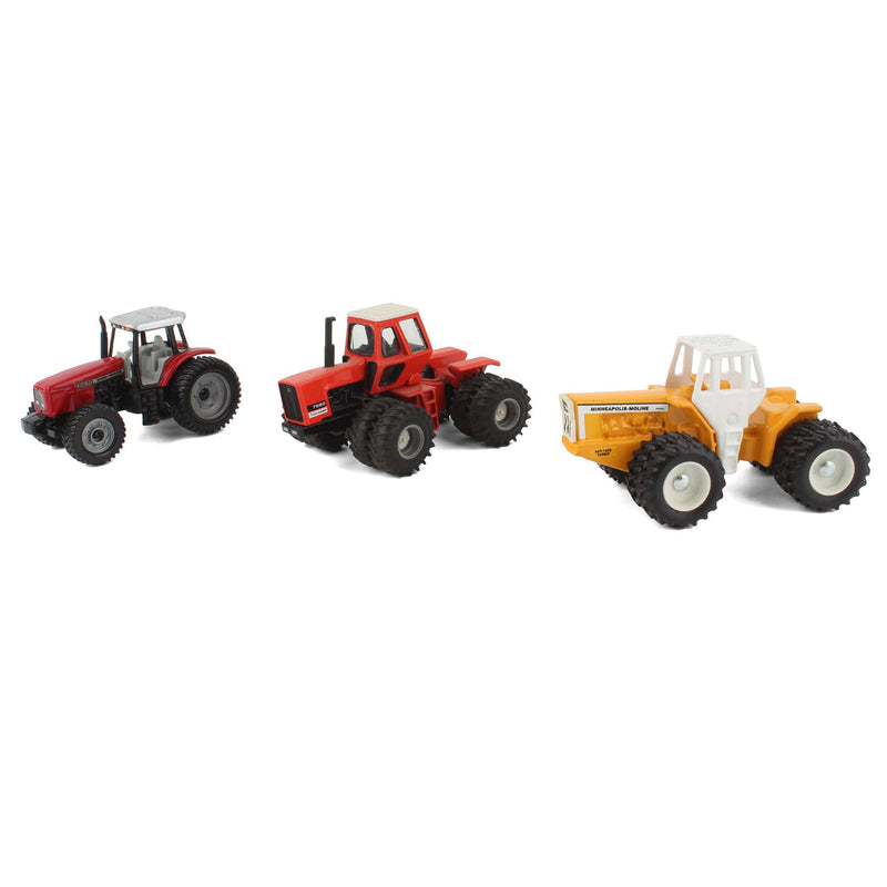Lot of (1) 1/64 AC Tractor, (1) 1/64 MF Tractor, and (1) 1/64 MM Tractor by ERTL and Scale Models