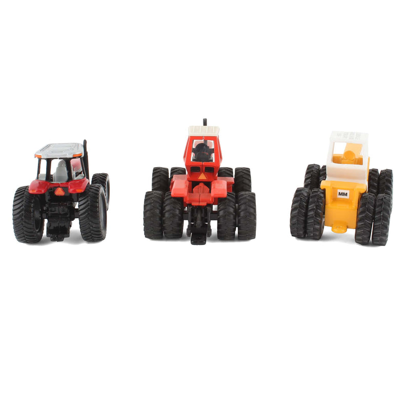 Lot of (1) 1/64 AC Tractor, (1) 1/64 MF Tractor, and (1) 1/64 MM Tractor by ERTL and Scale Models