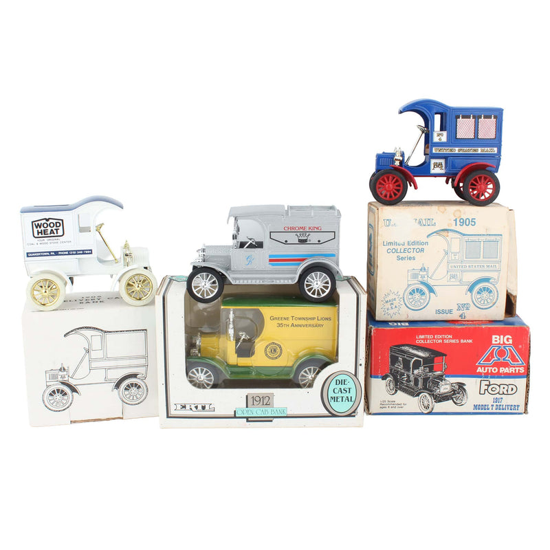 Lot of (5) 1905-1917 Delivery Truck Banks by ERTL