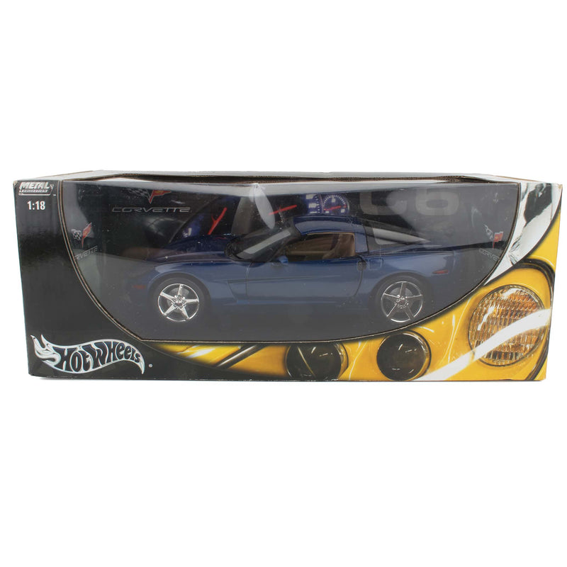 Lot of (1) 1/18 Corvette by Hot Wheels and (1) 1/18 Volkswagen Beetle by BBurago