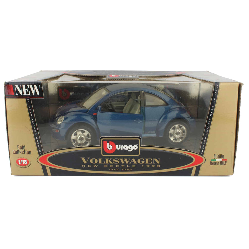 Lot of (1) 1/18 Corvette by Hot Wheels and (1) 1/18 Volkswagen Beetle by BBurago