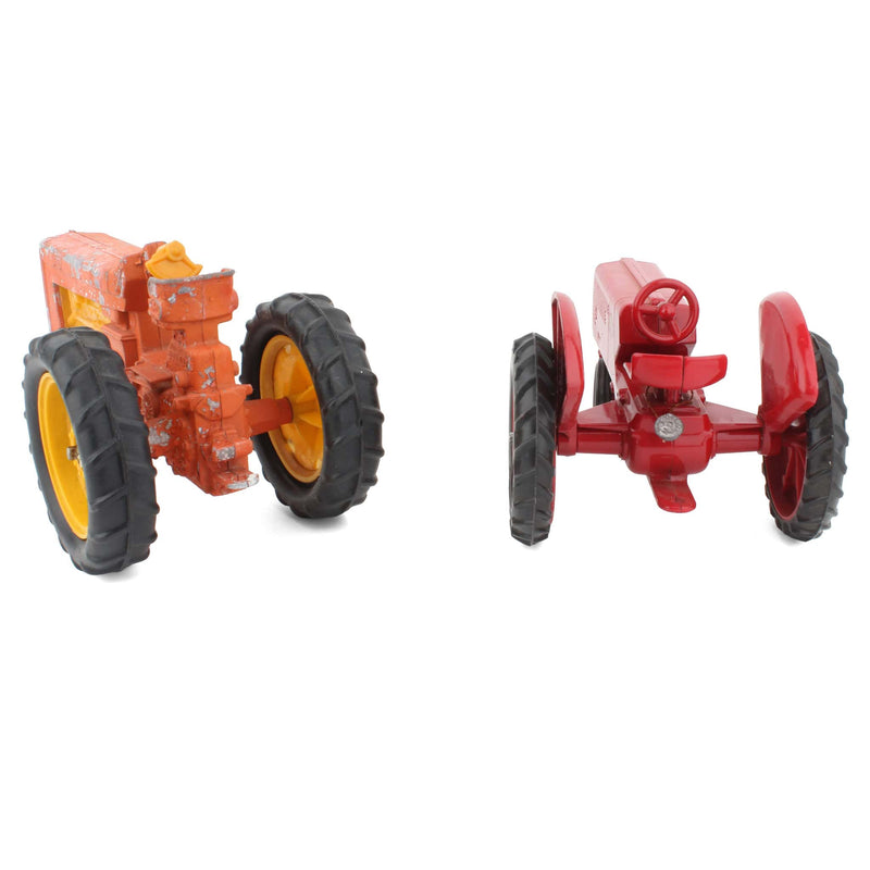 Lot of (1) 1/16 Cockshutt tractor and (1) Orange and Yellow Tractor by Hubley