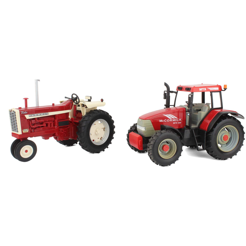 Lot of (1) 1/16 Plastic McCormick Tractor and (1) 1/16 Plastic McCormick Farmall Tractor