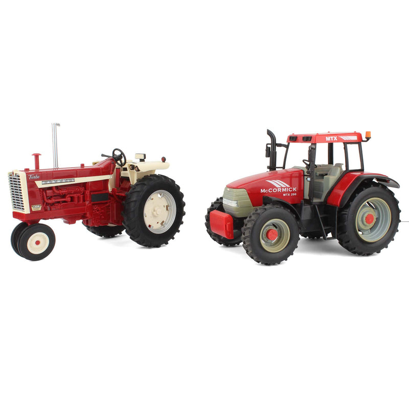 Lot of (1) 1/16 Plastic McCormick Tractor and (1) 1/16 Plastic McCormick Farmall Tractor
