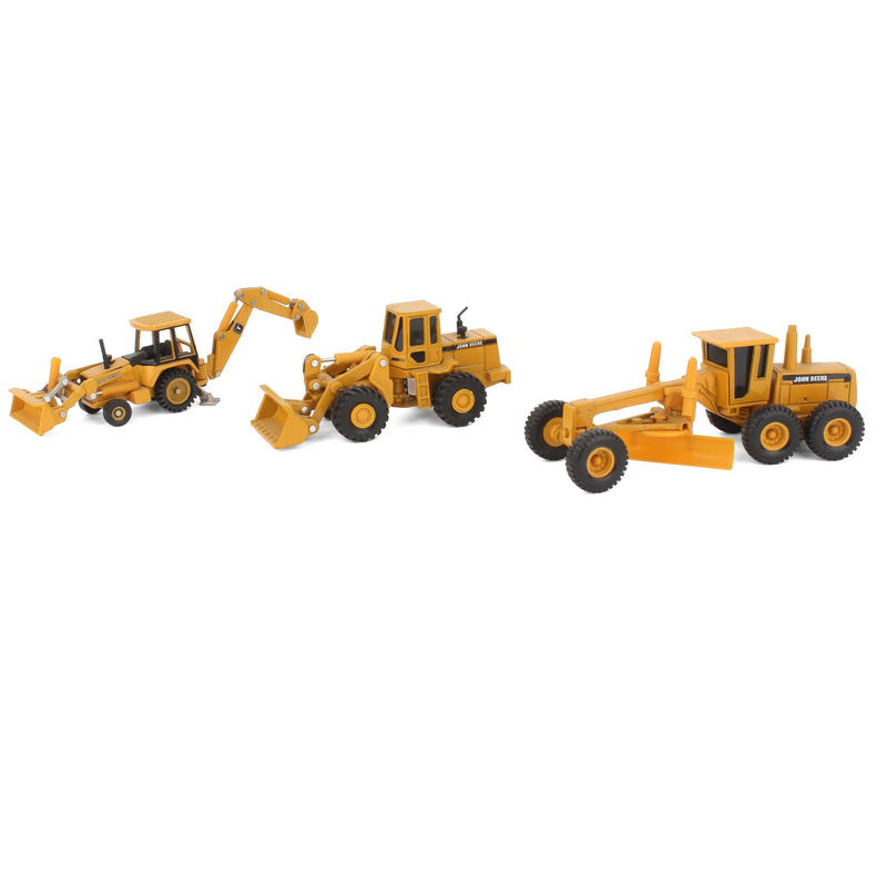 Lot of (3) 1/64 John Deere Construction Vehicles by ERTL