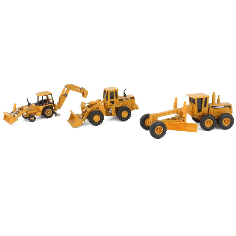 Lot of (3) 1/64 John Deere Construction Vehicles by ERTL