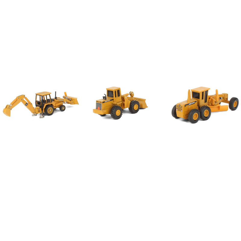 Lot of (3) 1/64 John Deere Construction Vehicles by ERTL