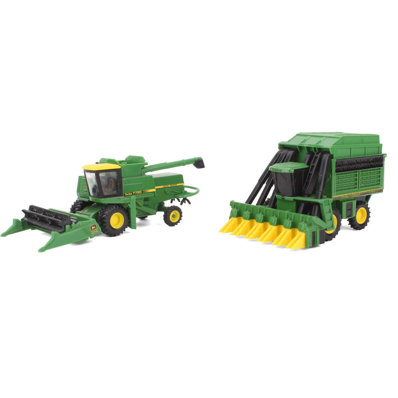 Lot of (1) 1/64 John Deere Cotton Picker and (1)  1/64 John Deere Combine by ERTL