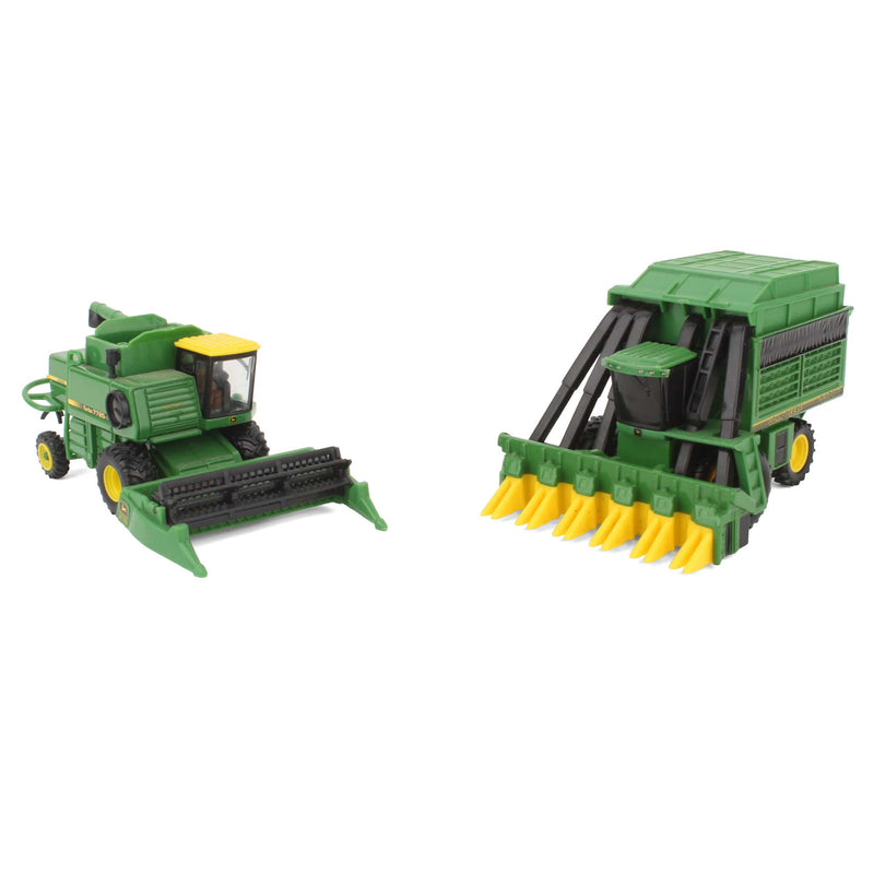 Lot of (1) 1/64 John Deere Cotton Picker and (1)  1/64 John Deere Combine by ERTL