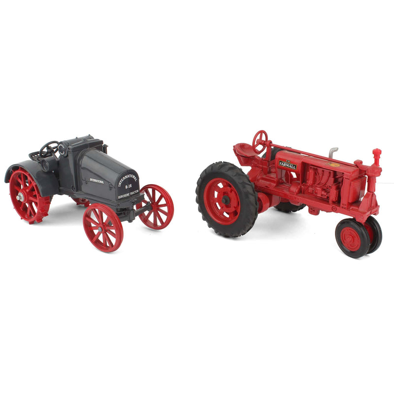 Lot of (1) 1/16 McCormick Deering Farmall F-20 on Rubber Tires and (1) 1/16 International Kerosene Tractor on Steel Wheels