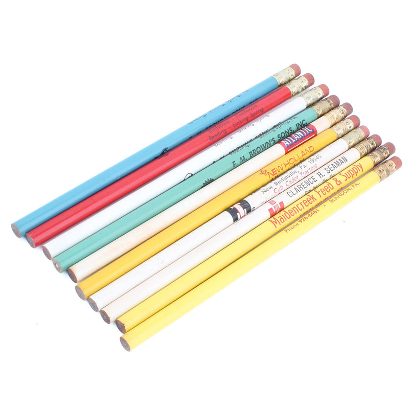 Lot of (15) Vintage Farm & Agriculture Related Pencils Including Oliver, IH and New Holland