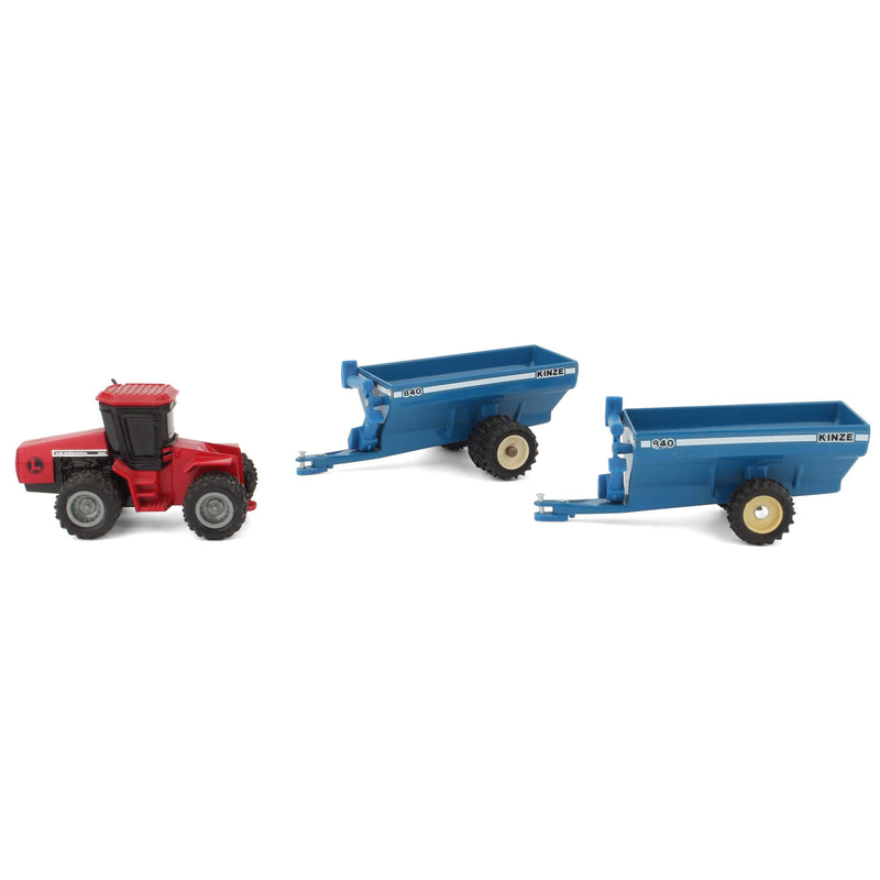 Lot of (1) 1/64 Case 9260 Tractor and (2) 1/64Kinze Grain Wagons