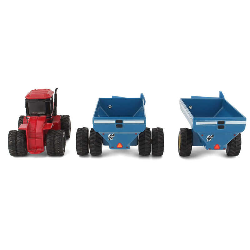 Lot of (1) 1/64 Case 9260 Tractor and (2) 1/64Kinze Grain Wagons