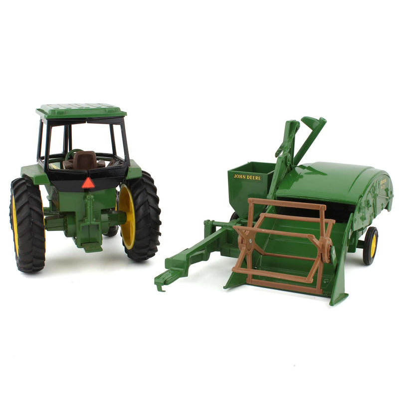 Lot of (1) 1/16 John Deere Tractor and (1) 1/16 John Deere Combine by ERTL