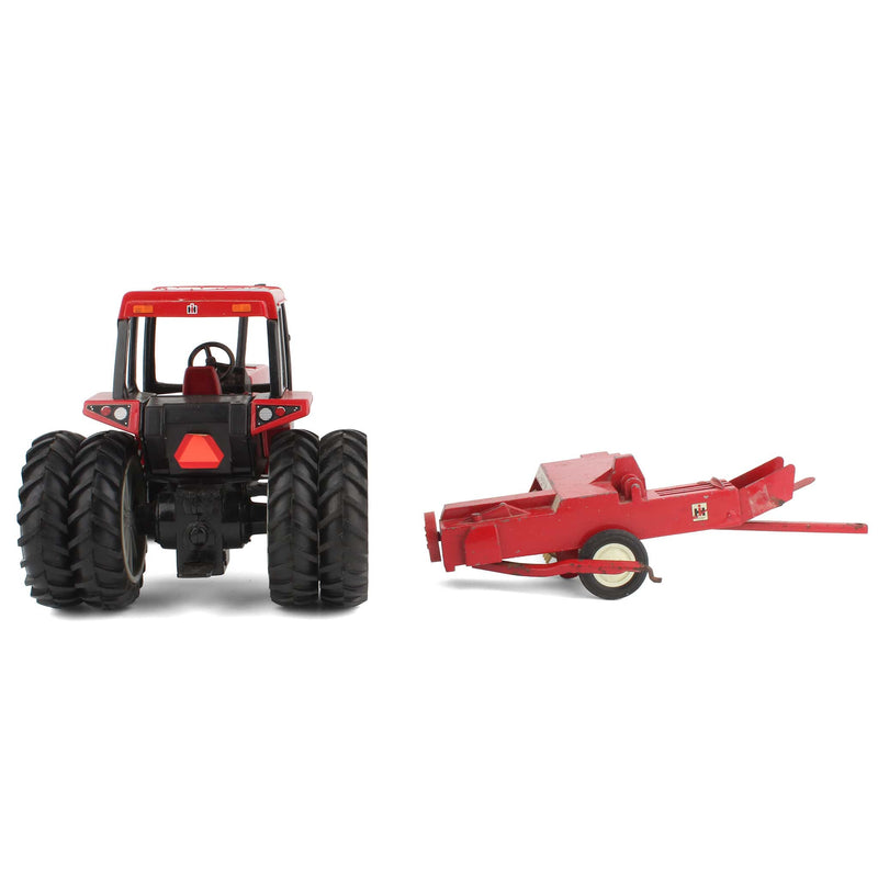 Lot of (1) 1/16 Internatoional Tractor and (1) 1/16 Square Baler by ERTL